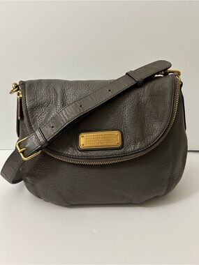 Marc By Marc Jacobs - Classic Q Natasha Grey Pebbled Leather Crossbody